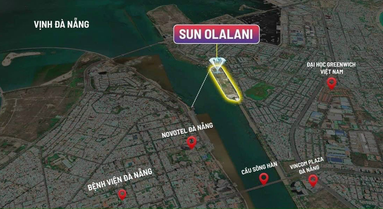 Vị trí dự án Sun Olalani Đà Nẵng 