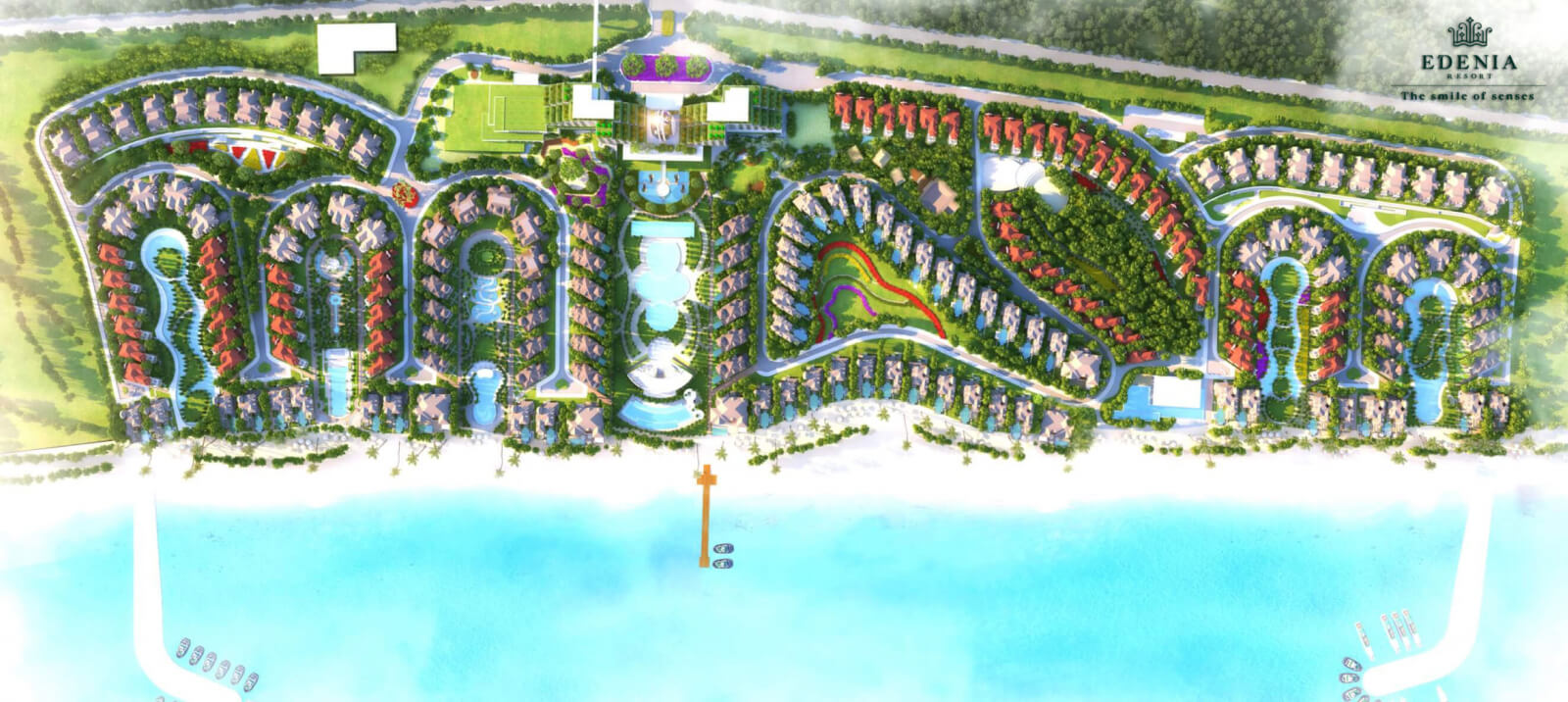 Mặt bằng Edenia Resort Hồ Tràm 