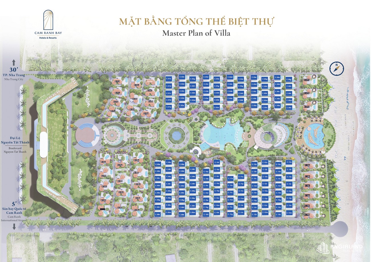 Mặt bằng Cam Ranh Bay Hotels & Resorts 