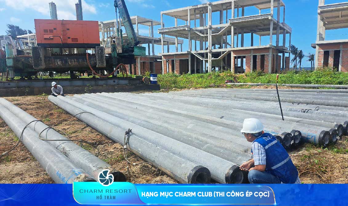 Tiến độ xây dựng dự án Charm Resort Hồ Tràm mới nhất tháng 9/2023