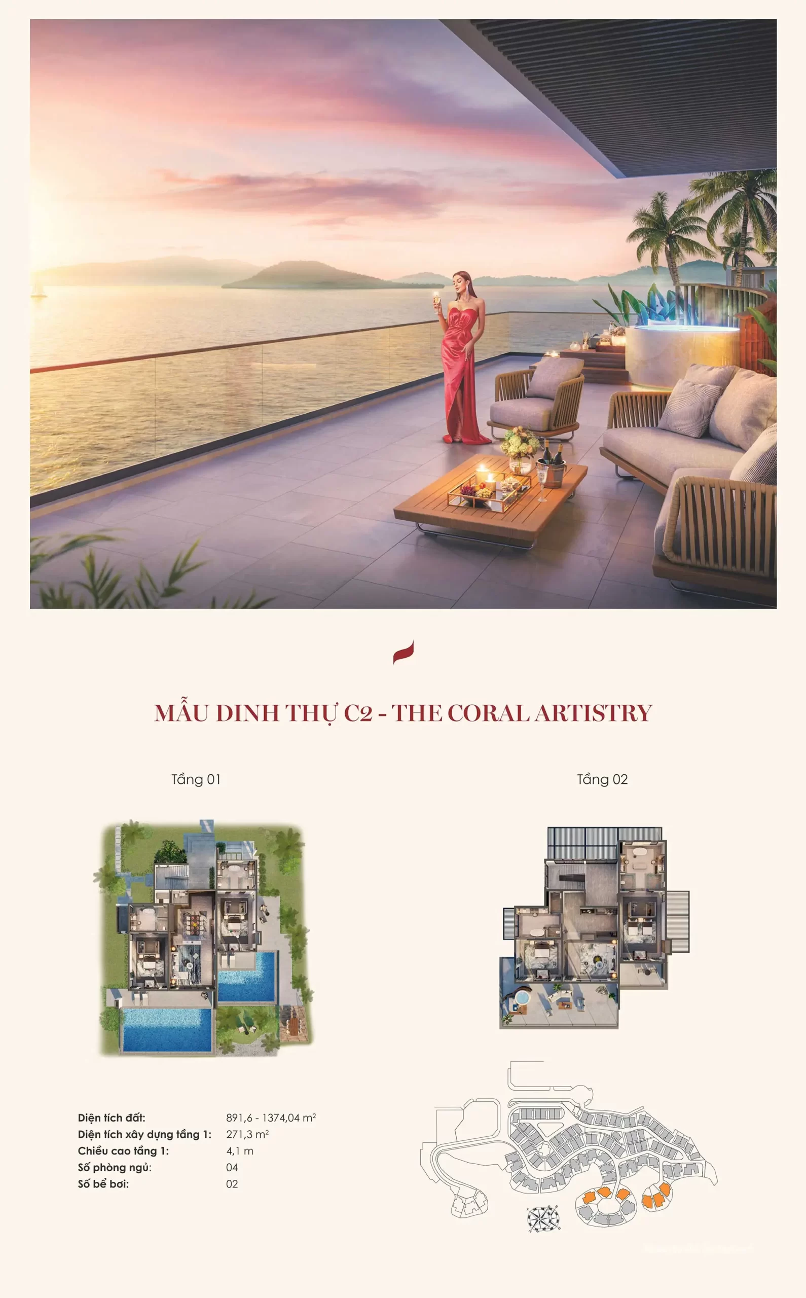 The Coral Artistry dinh thự đắt đỏ Gran Meliá Nha Trang