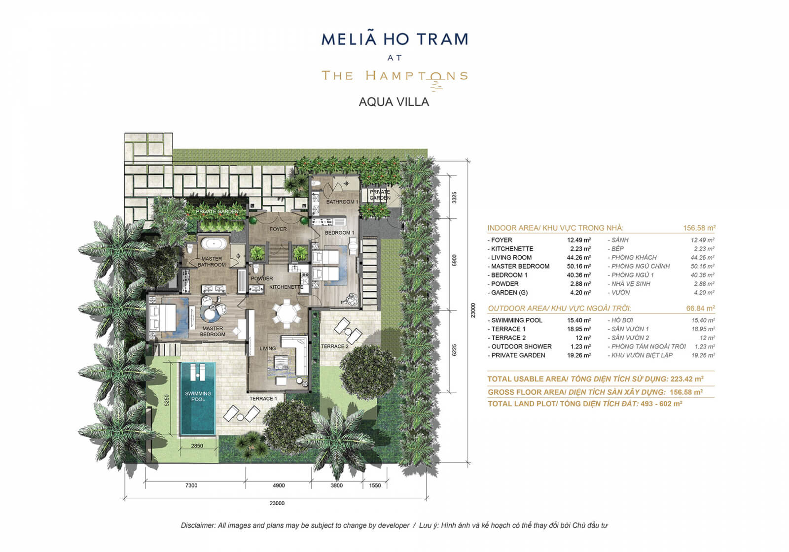 Melia Hồ Tràm at The Hamptons Aqua Villa