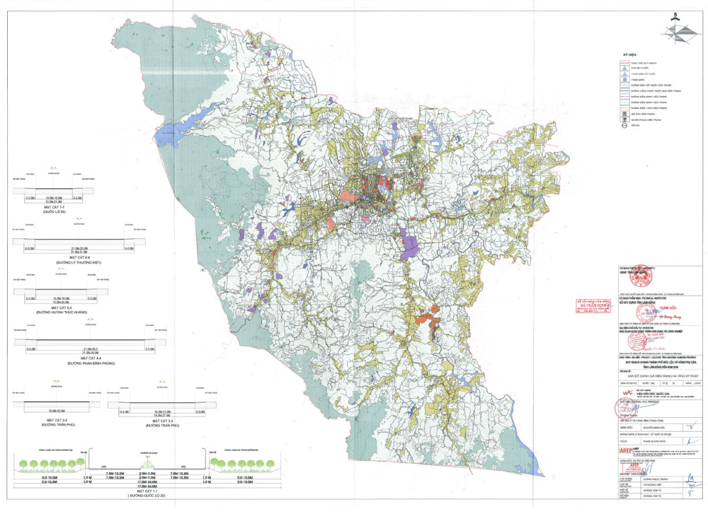 Bản đồ quy hoạch chung thành phố Bảo Lộc và vùng phụ cận đến năm 2040