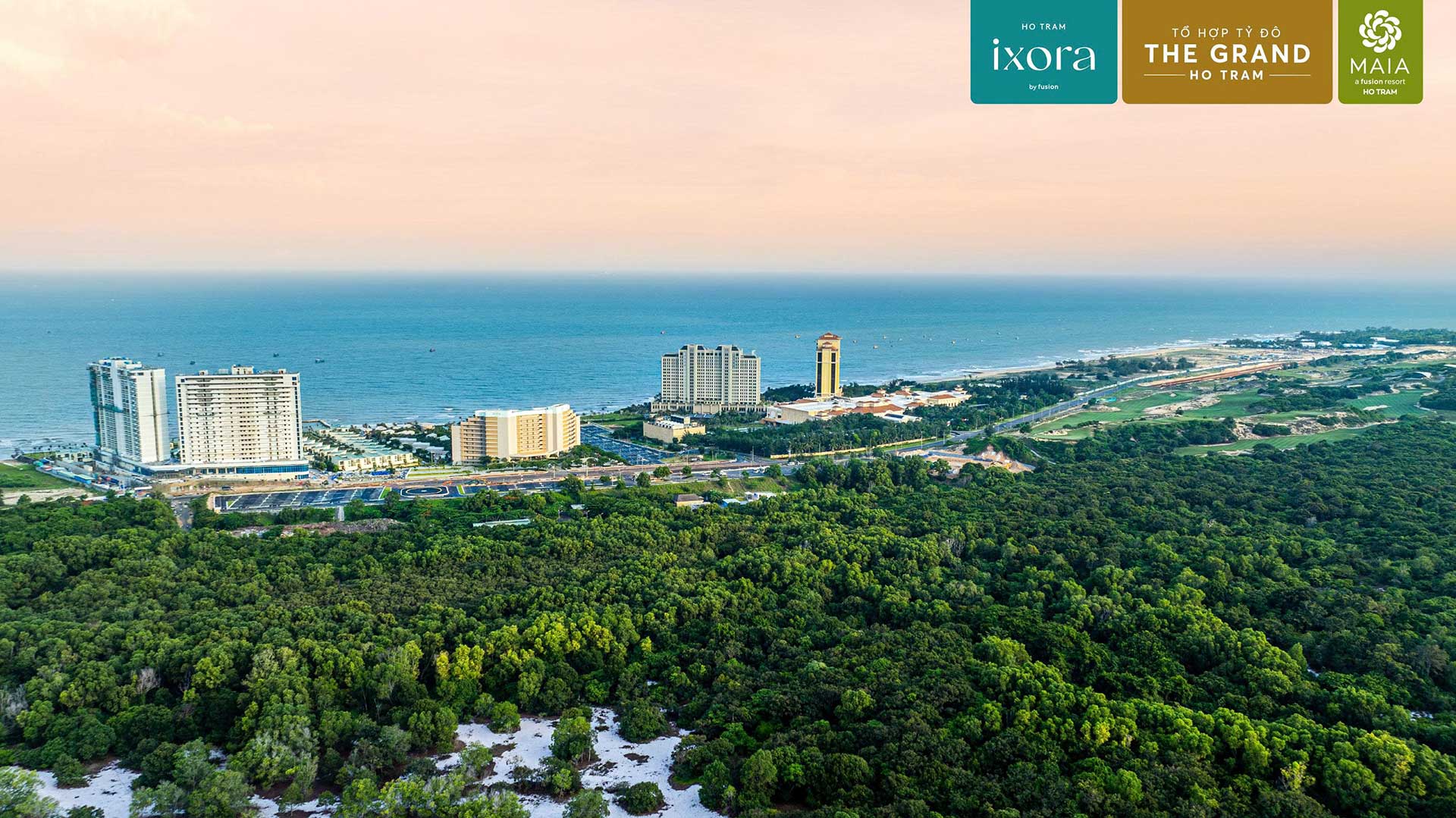 The Grand Hồ Tràm Tựa rừng, hướng biển tạo ưu thế lớn cho bất động sản nghỉ dưỡng tại Hồ Tràm