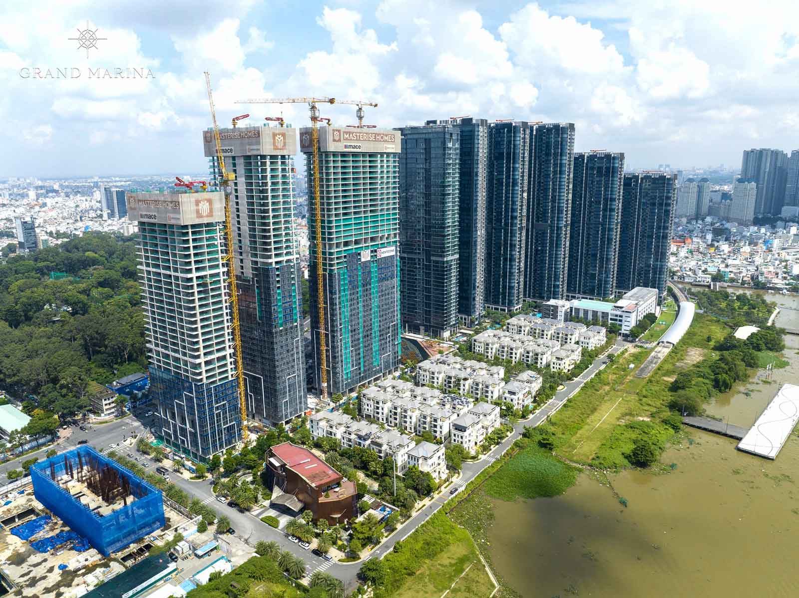 tiến độ xây dựng Grand Marina Saigon tháng 10/2023