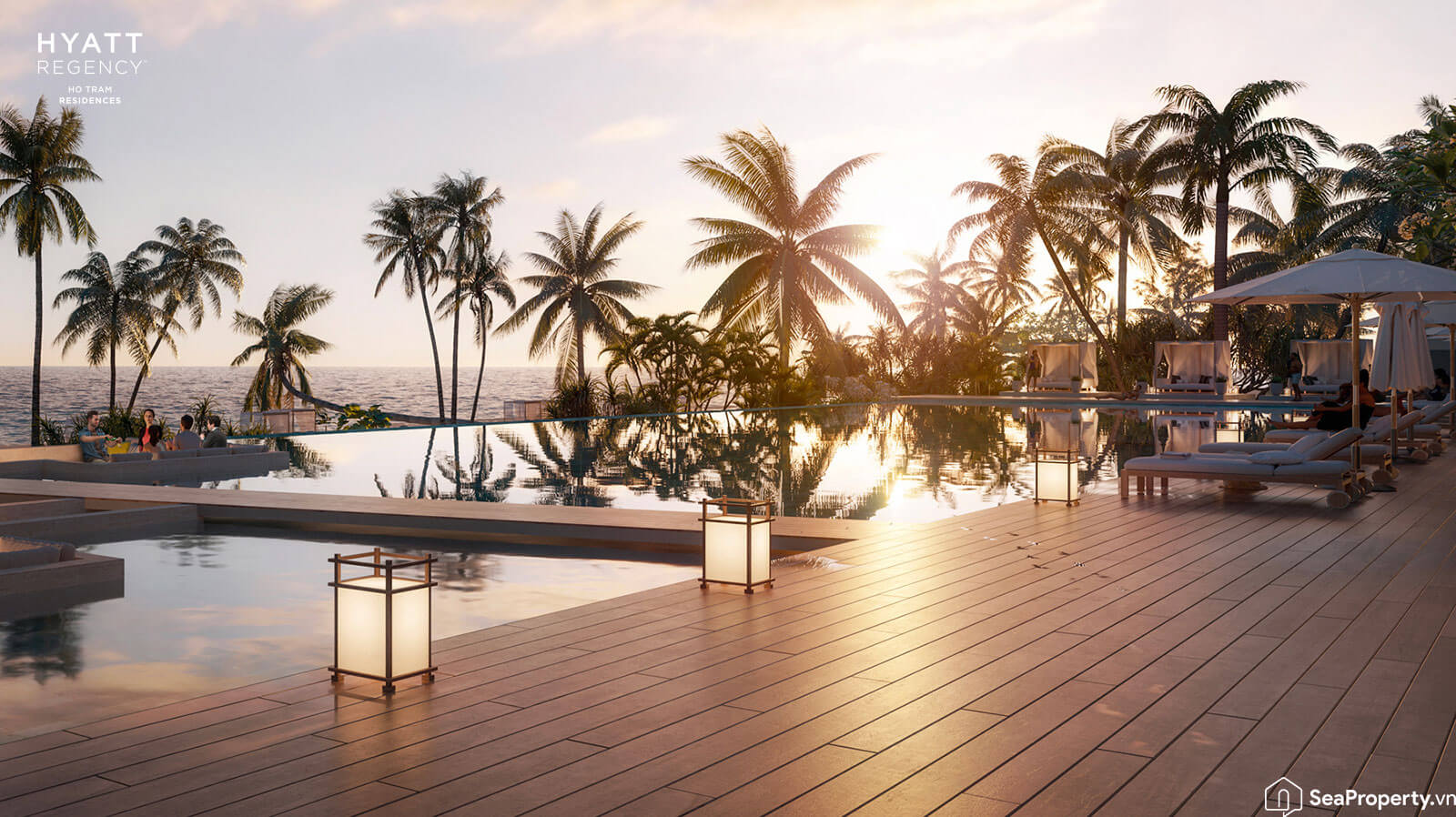 Hồ bơi tại Hyatt Regency Ho Tram Residences