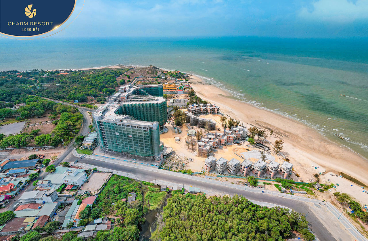 Charm Long Hải Resort tiến độ xây dựng