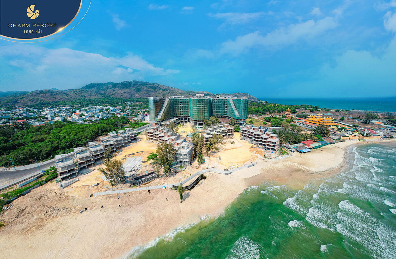 Charm Long Hải Resort tiến độ xây dựng