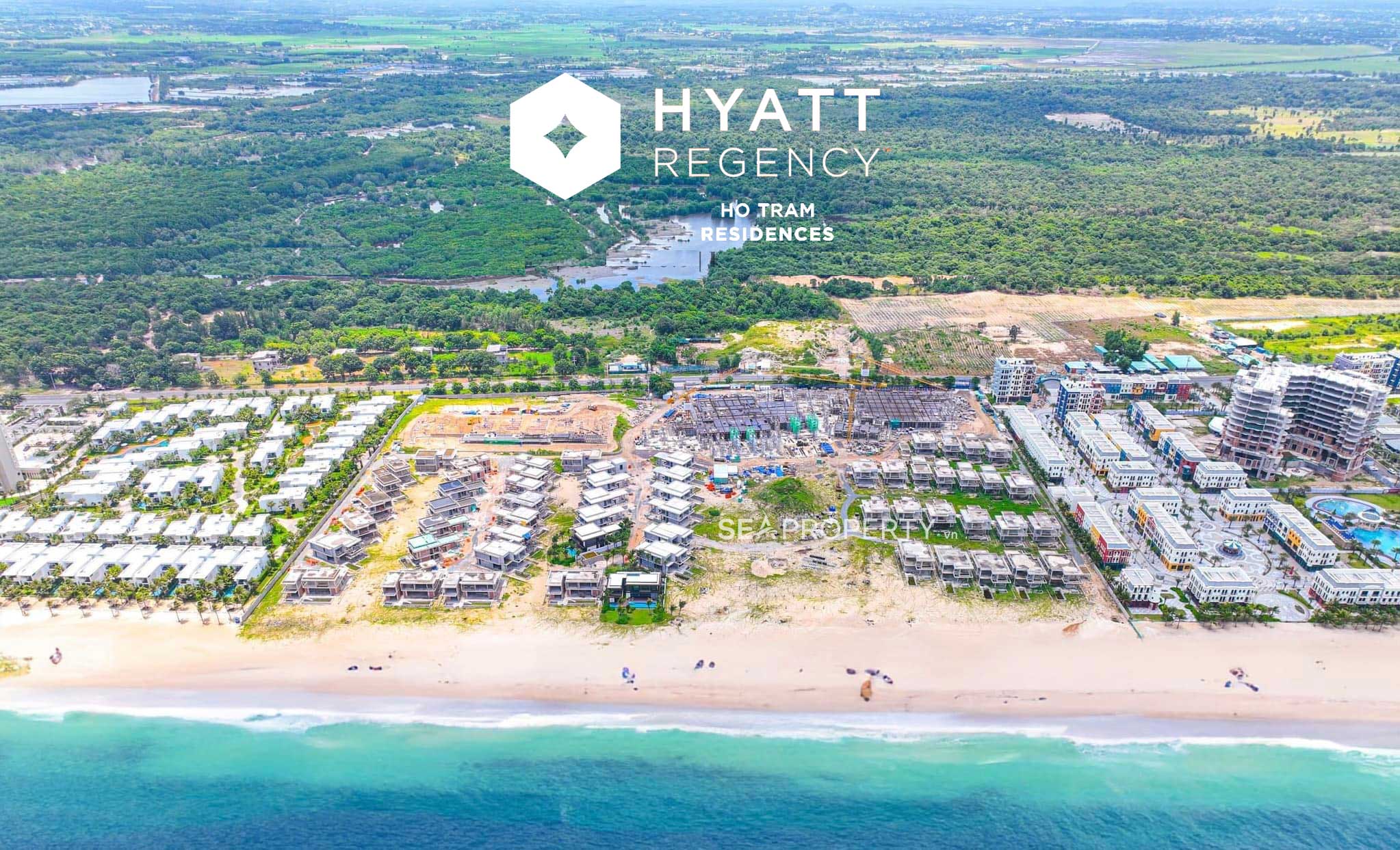 Hyatt Regency Hồ Tràm Residences nhìn từ trên cao