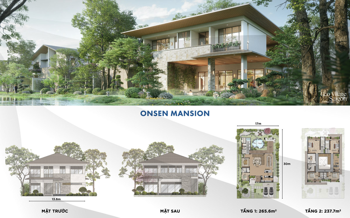 Biệt thự Onsen Mansion tại Ecovillage Saigon River