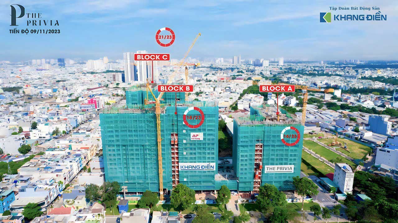 Tiến Độ xây dựng The Privia Khang Điền