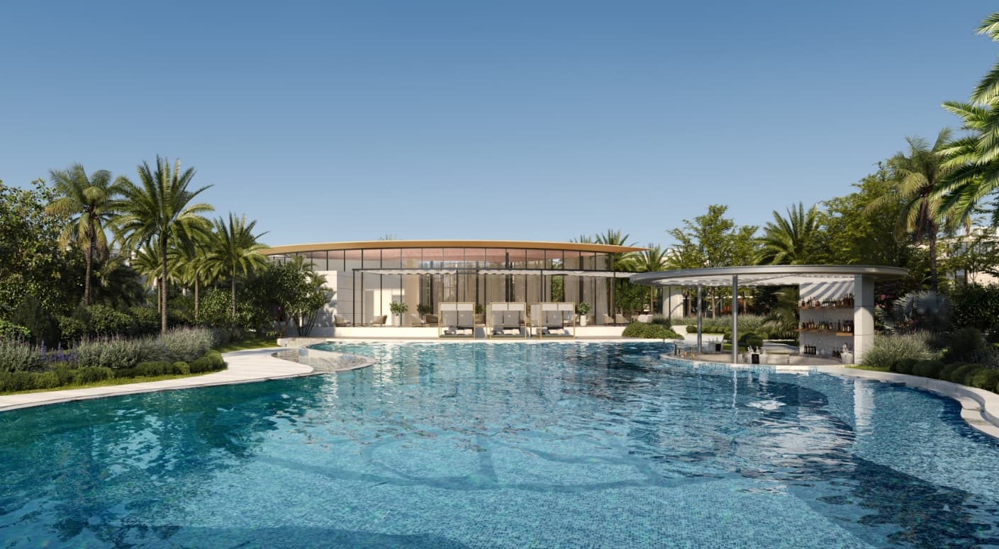Hồ bơi tại The Rivus - Gated Design Villas By ELIE SAAB