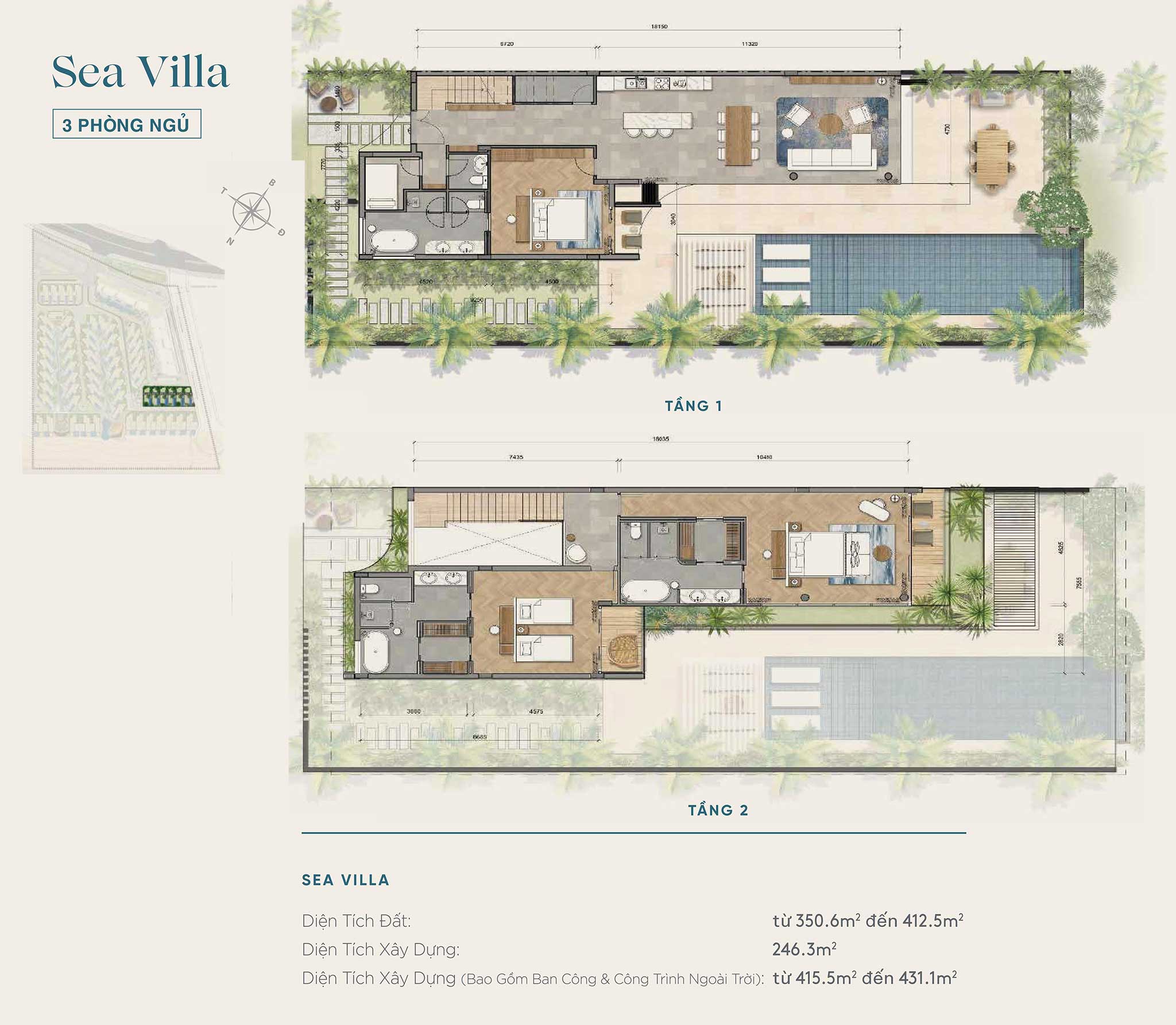 Sea Villa Ixora Hồ Tràm by Fusion