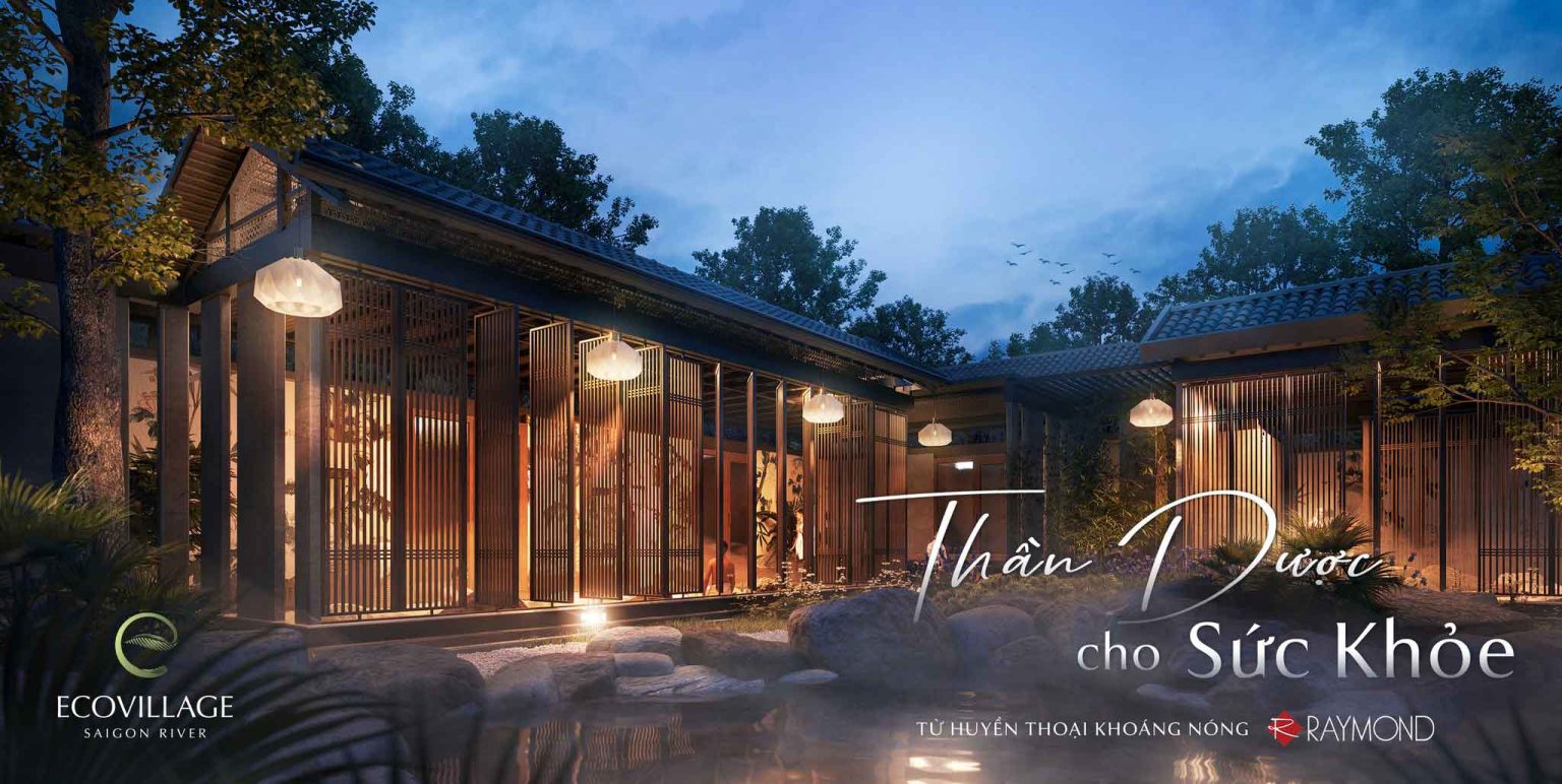 Tổ hợp trị liệu khoáng nóng tại Eco Village Saigon River vùng đất Blue ...