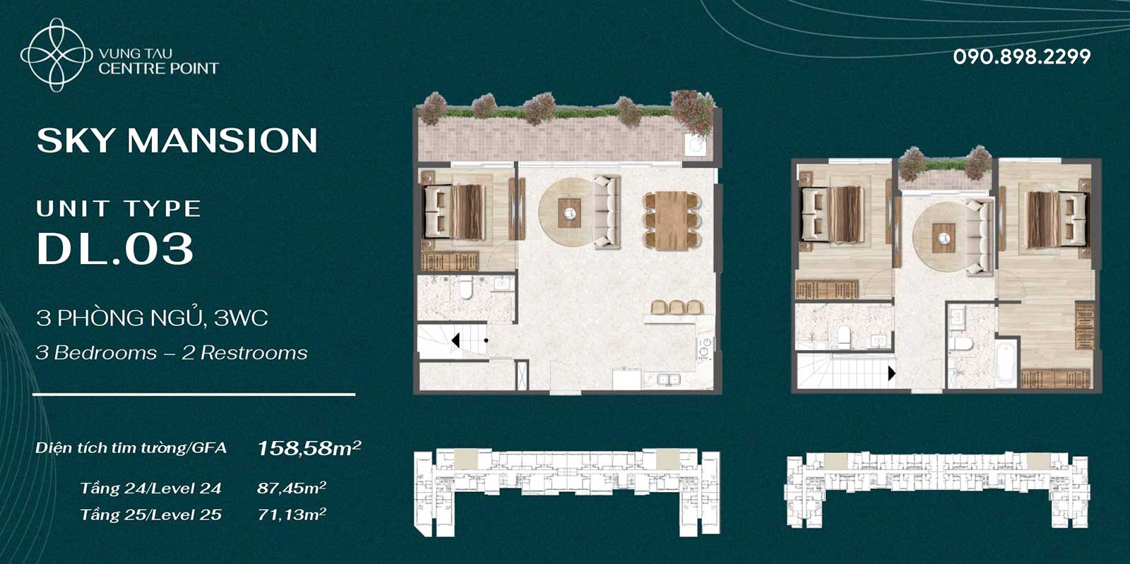 Sky Mansion – Duplex Penthouse tại Vung Tau Centre Point