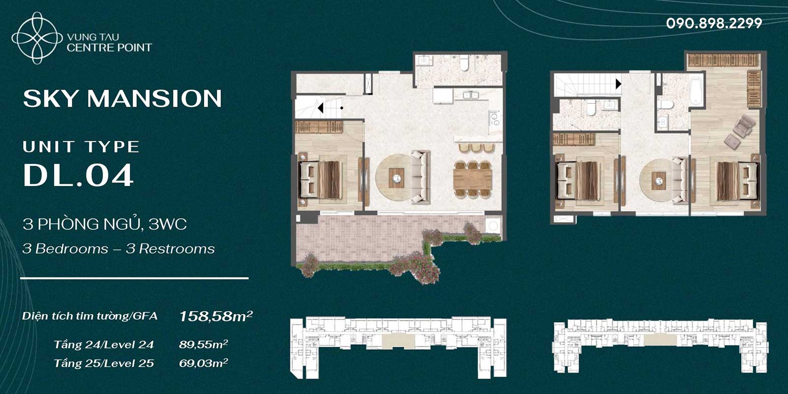 Sky Mansion – Duplex Penthouse tại Vung Tau Centre Point