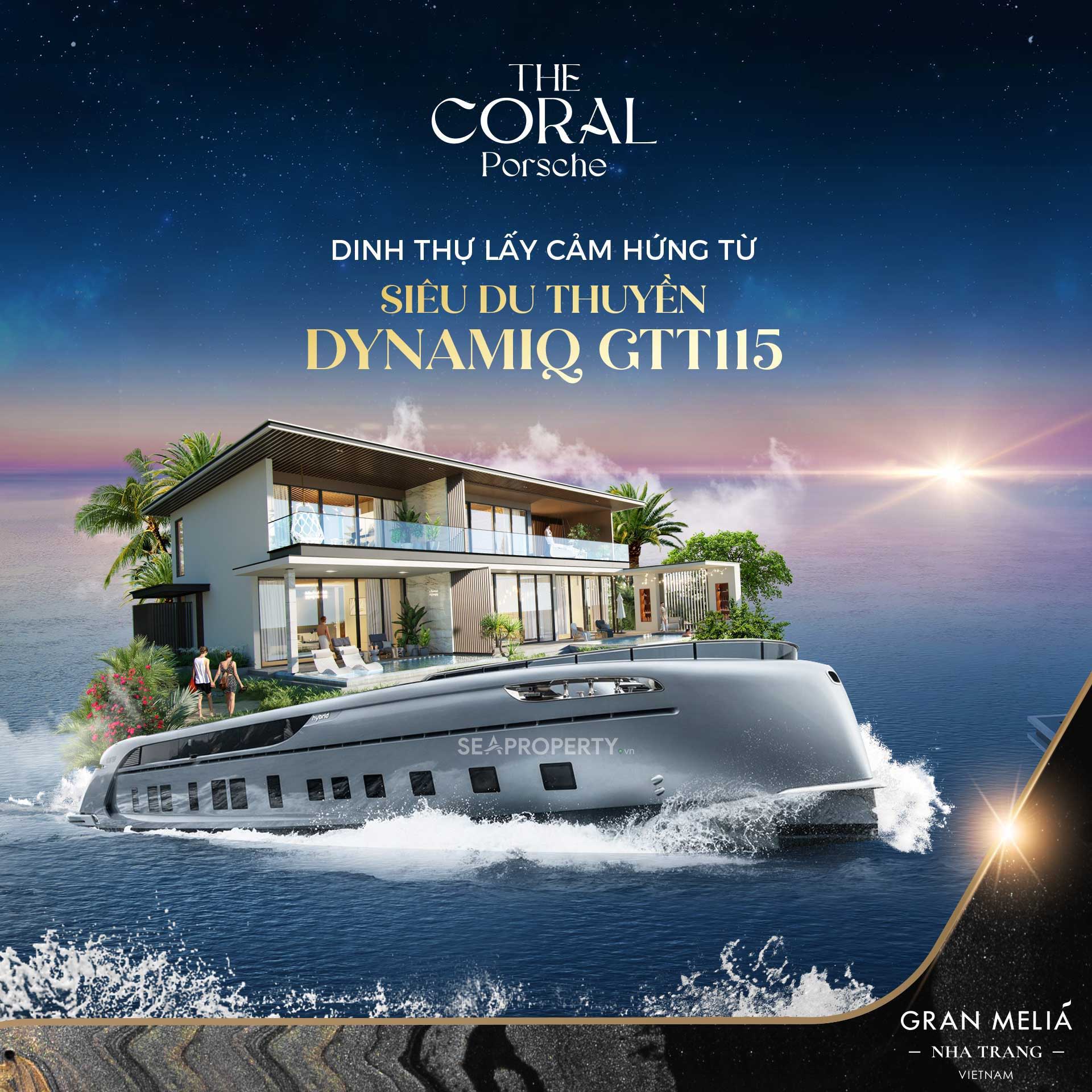 Gran Meliá Nha Trang The Coral Porsche - dinh thự lấy cảm hứng từ siêu du thuyền Dynamiq GT115