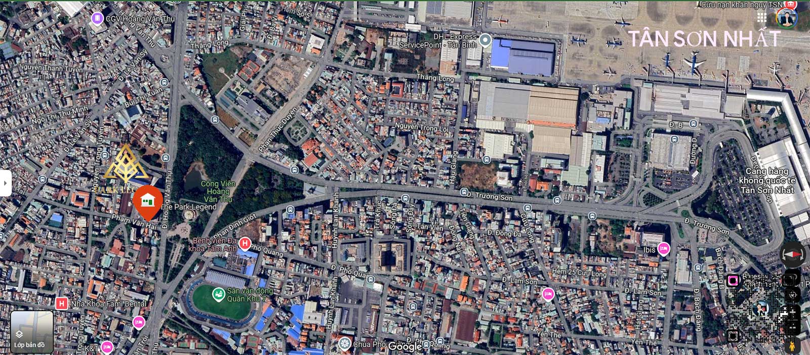 Vị trí Park Legend