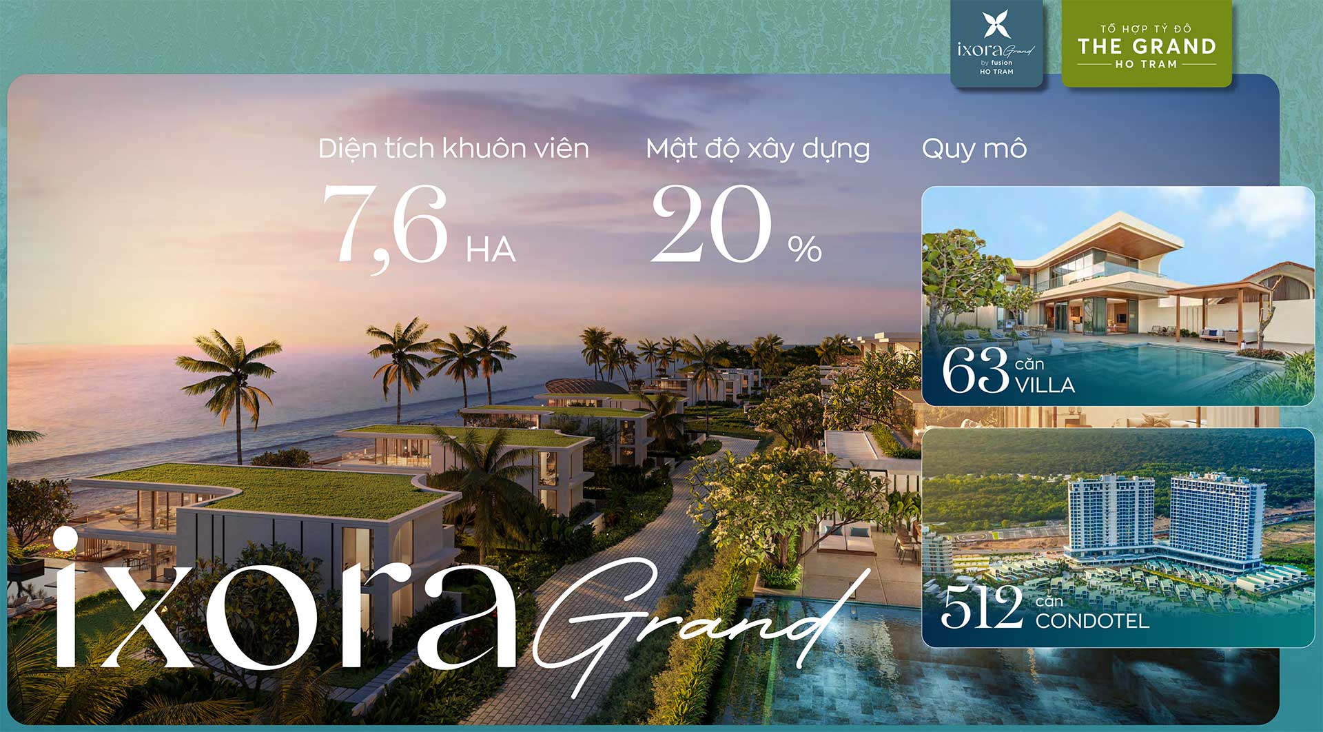 Ixora Ho Tram by Fusion trong tổ hợp The Grand Ho Tram