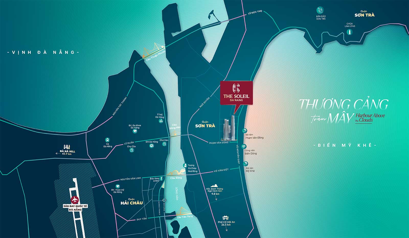 Vị trí dự án Wyndham Soleil Đà Nẵng