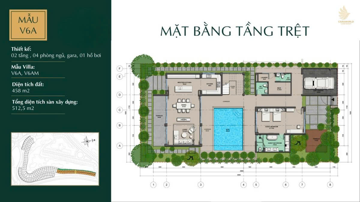Mẫu Thiết Kế Biệt Thự Biển Para Draco