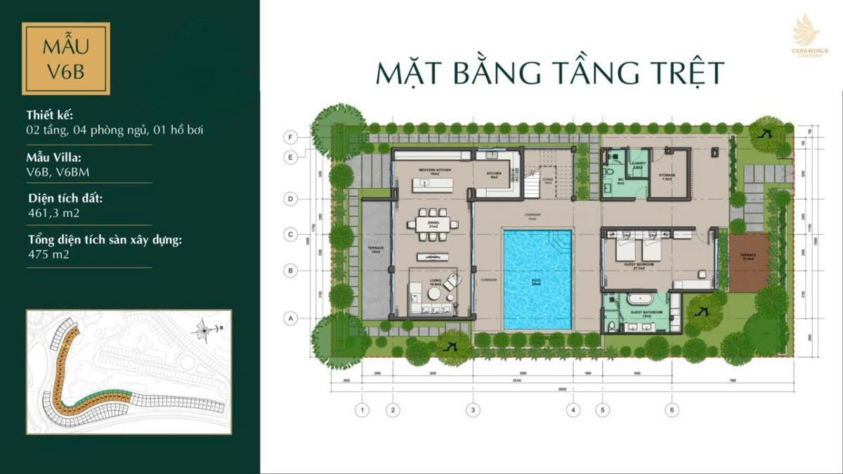 Mẫu Thiết Kế Biệt Thự Biển Para Draco