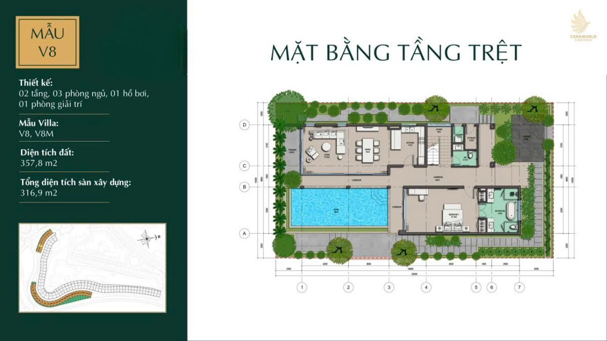 Mẫu Thiết Kế Biệt Thự Biển Para Draco