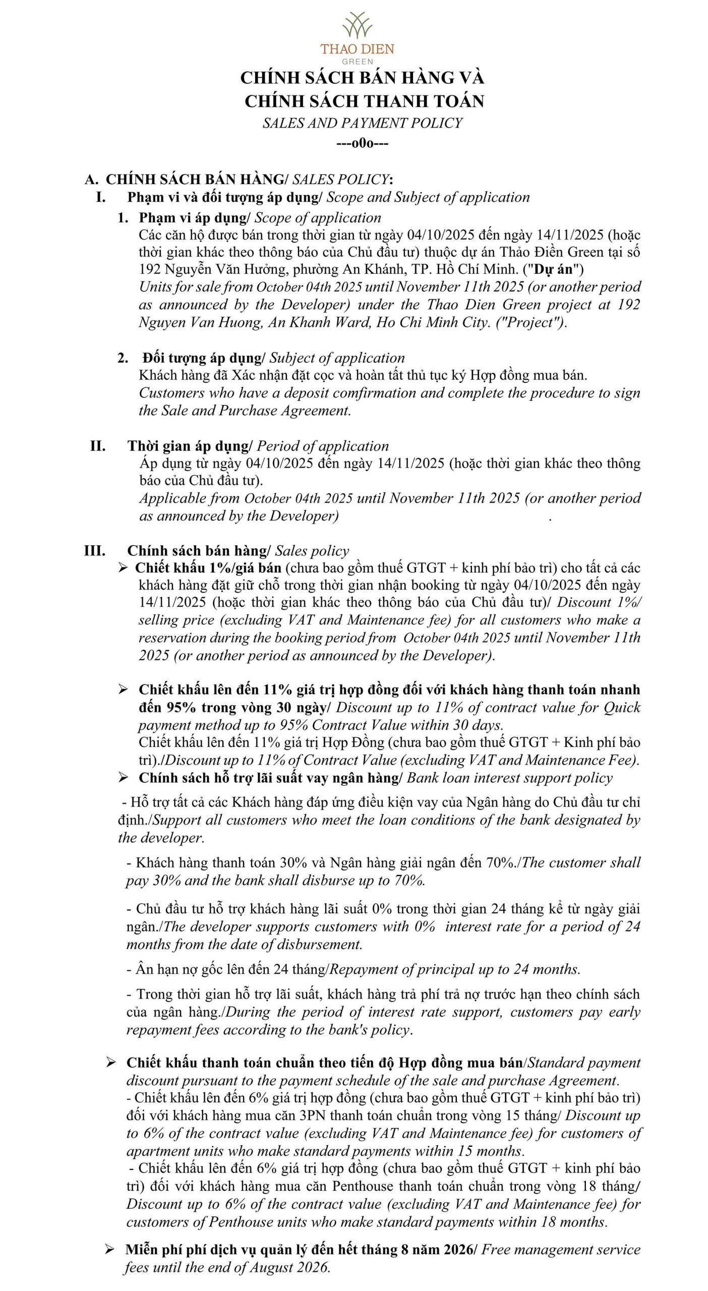 Căn hộ Thảo Điền Green