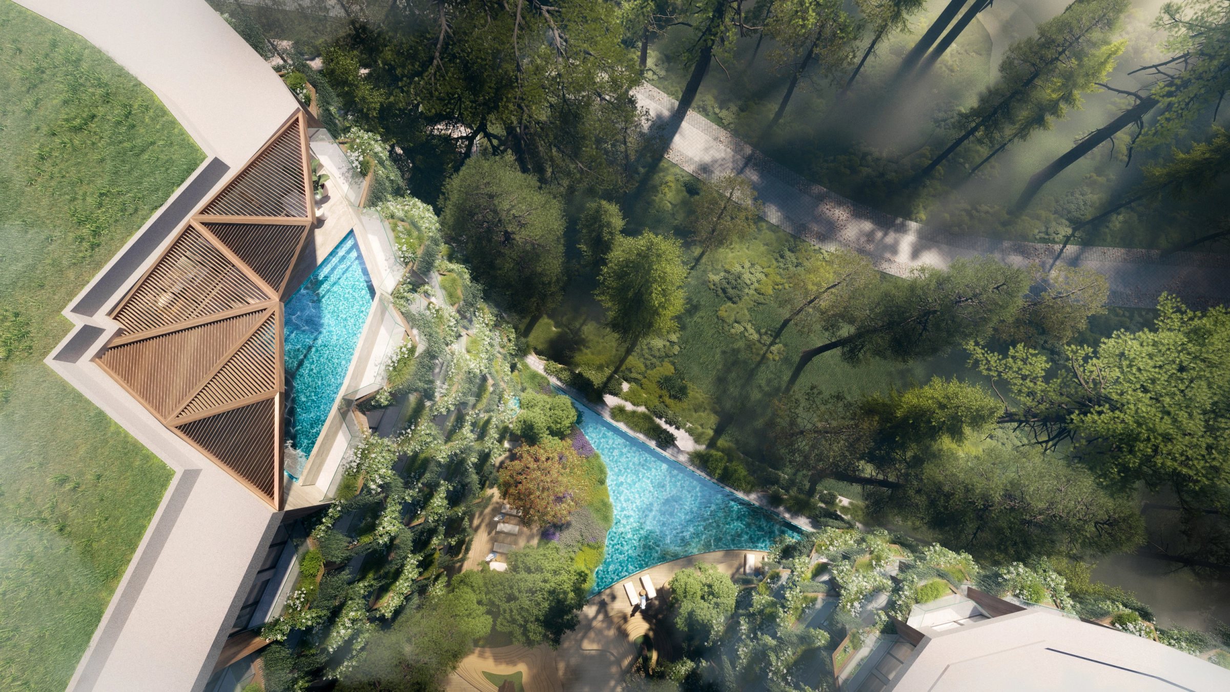 Thiết kế xóa nhòa ranh giới kiến trúc và cảnh quan tại Haus Da Lat