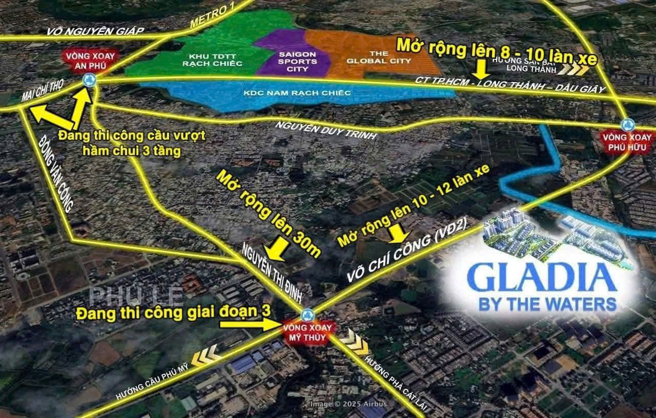 Vị Trí Gladia By The Water Khang Điền