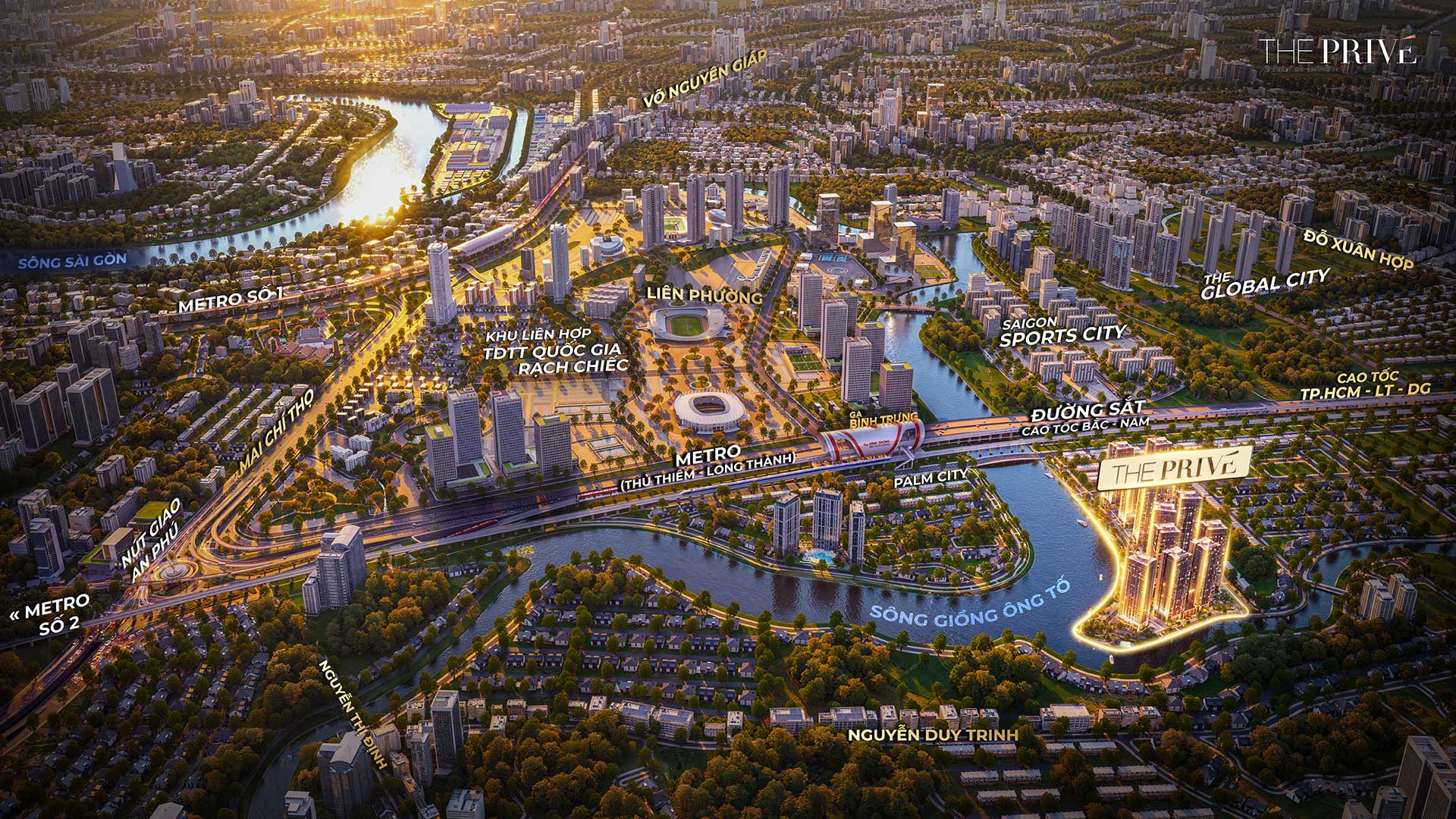 The Privé - Căn hộ cao cấp 3 mặt giáp sông tại khu đô thị Nam Rạch Chiếc