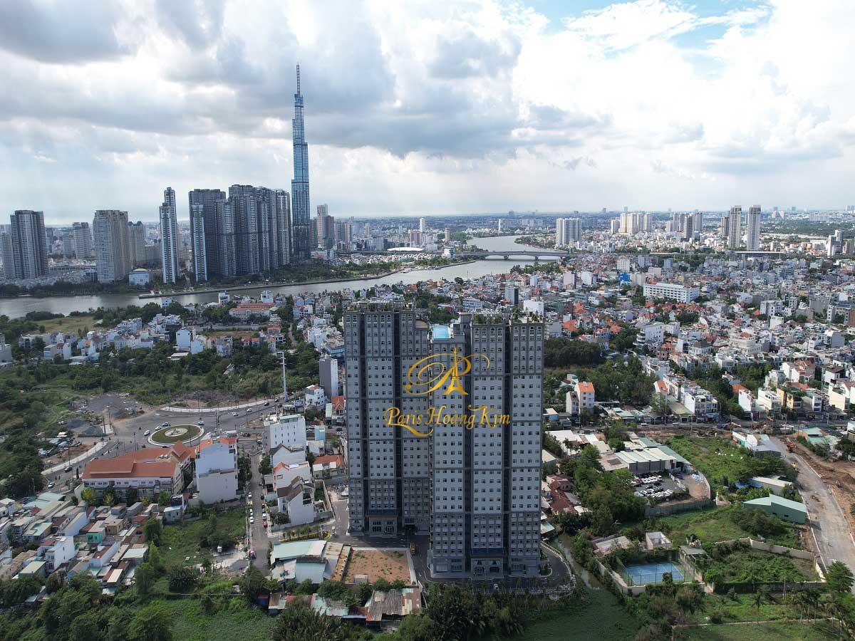 Hình ảnh thực tế dự án căn hộ Paris Hoàng Kim