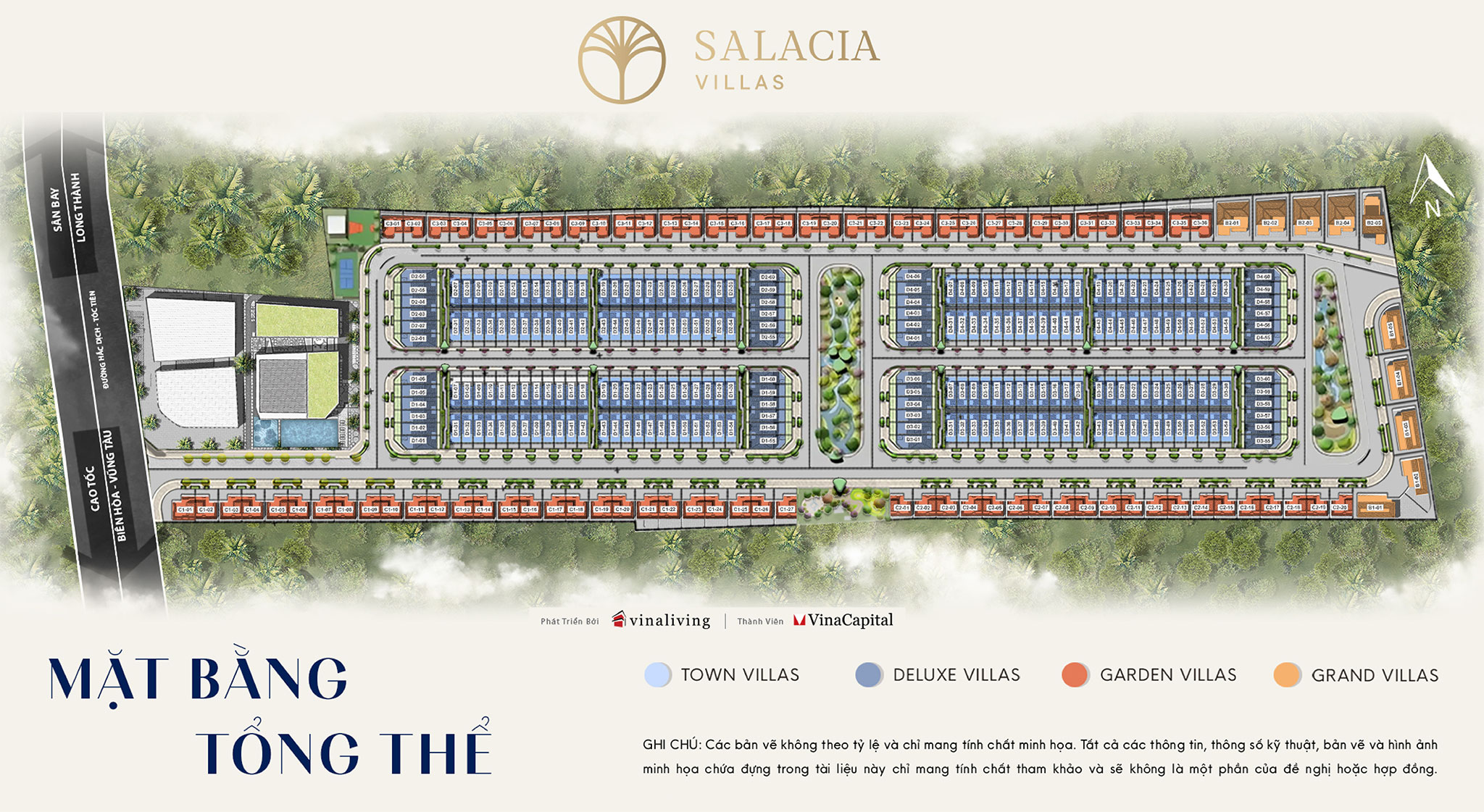 Mặt bằng Salacia Villas Phú Mỹ