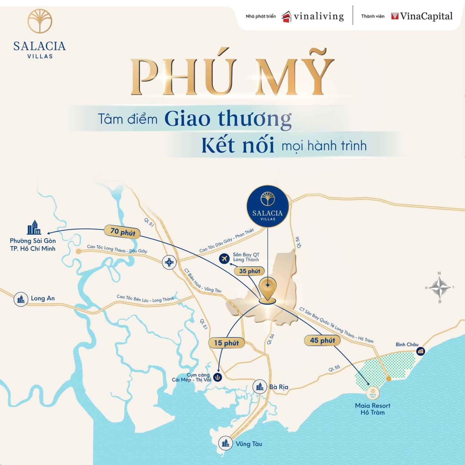 Salacea Salacia Villas VinaLiving Phú Mỹ⭐️ Giá Bán Tháng 07/2026