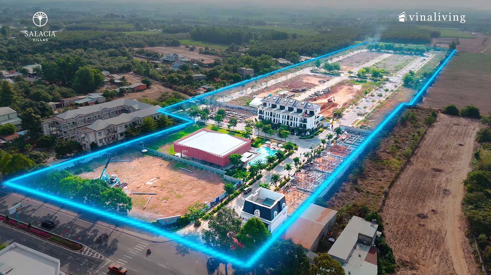 Tiến độ xây dựng Salacia Villas by VinaLiving