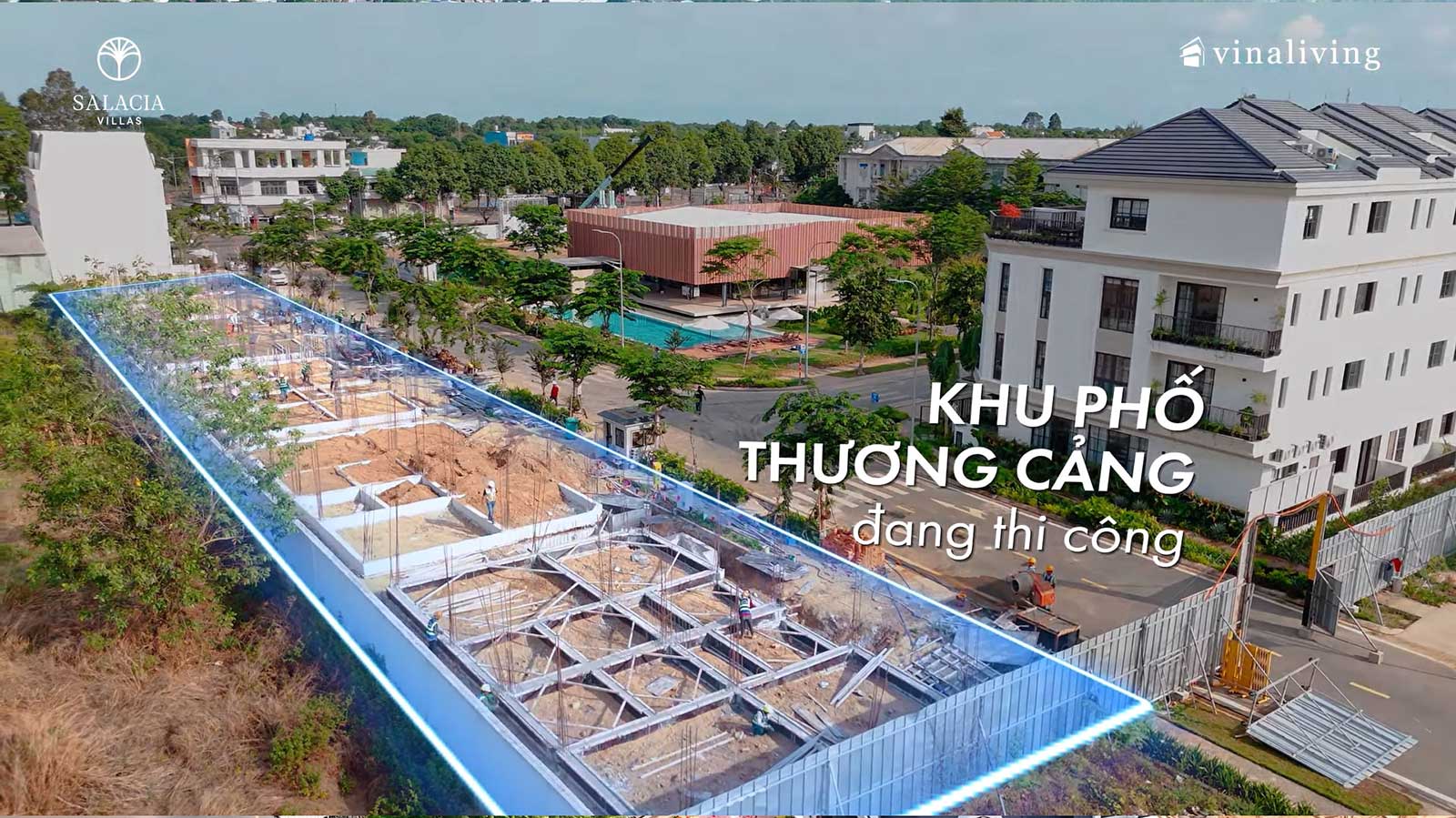 Tiến độ xây dựng Salacia Villas by VinaLiving