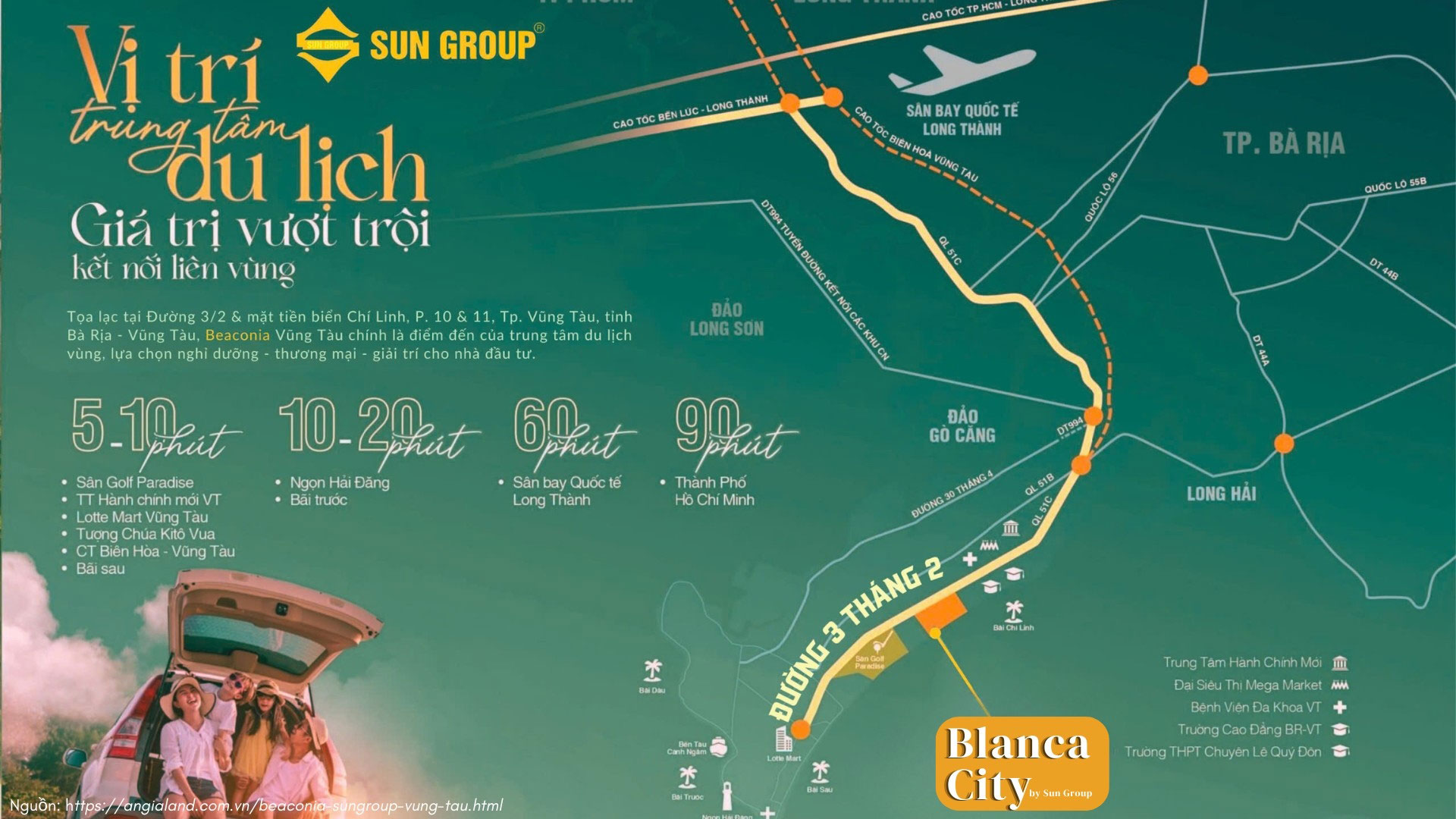 Vị trí Blanca City Vung Tau by Sun Group