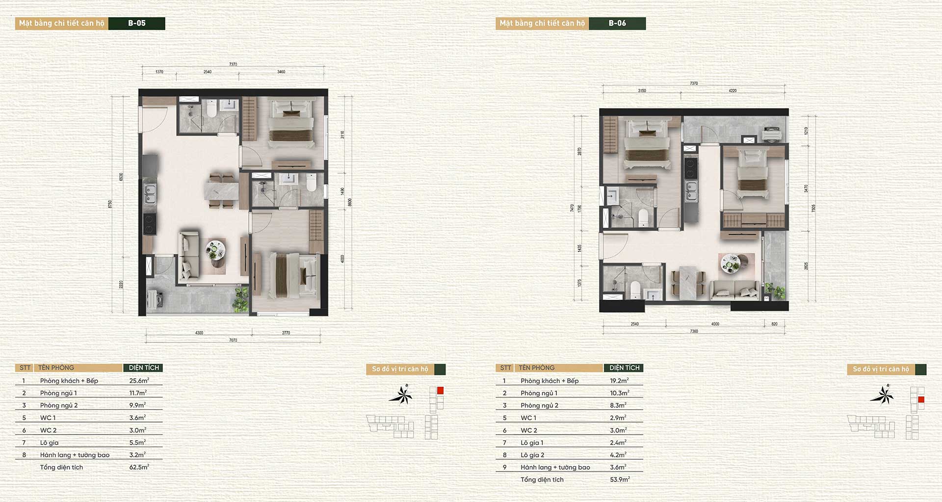 Căn hộ 1 phòng ngủ A&T Saigon Riverside