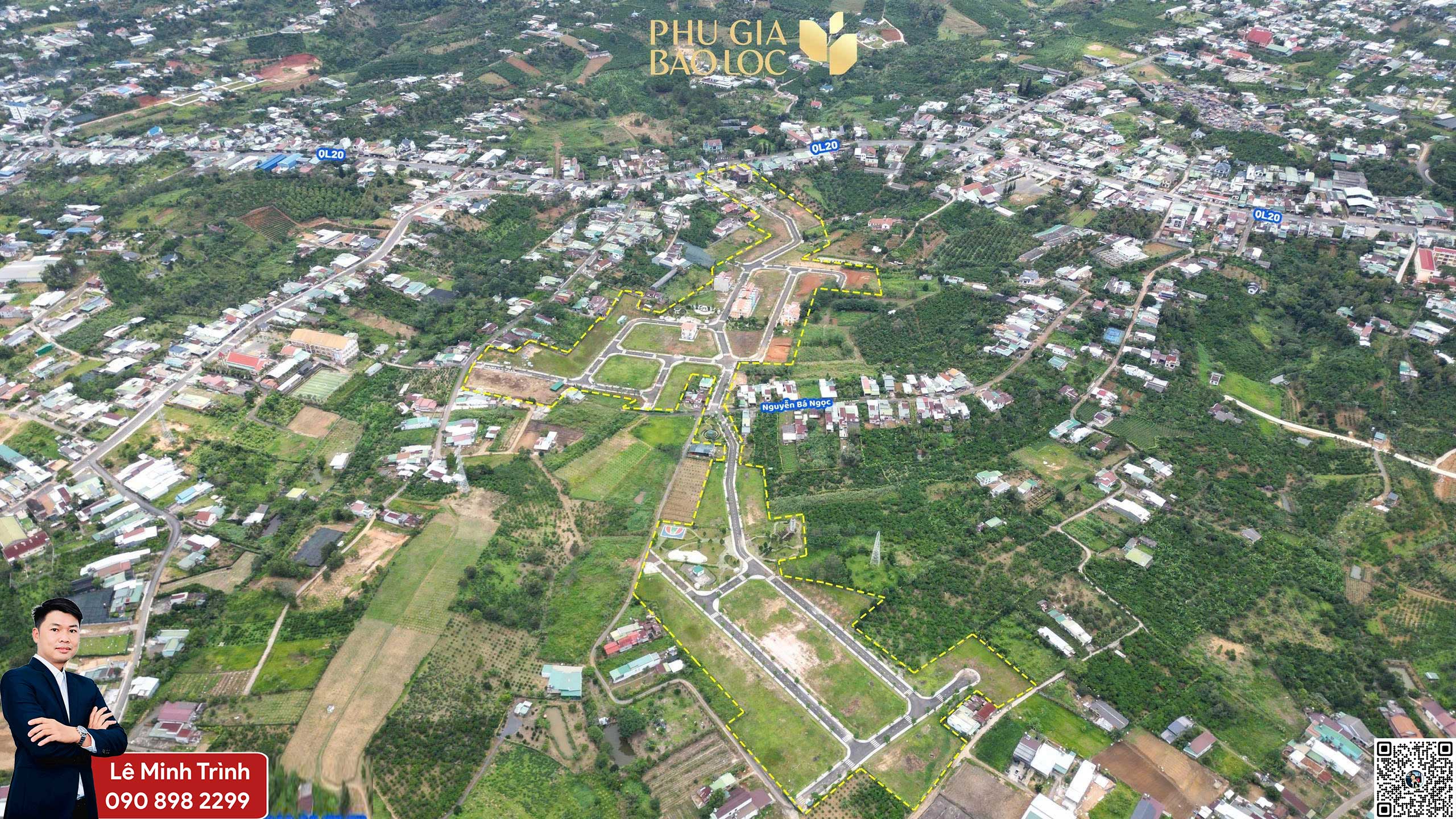Mặt bằng phân nền Phú Gia Bảo Lộc