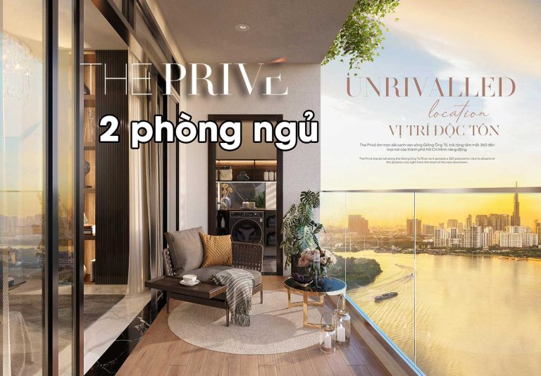 Căn hộ 2 phòng ngủ The Privé