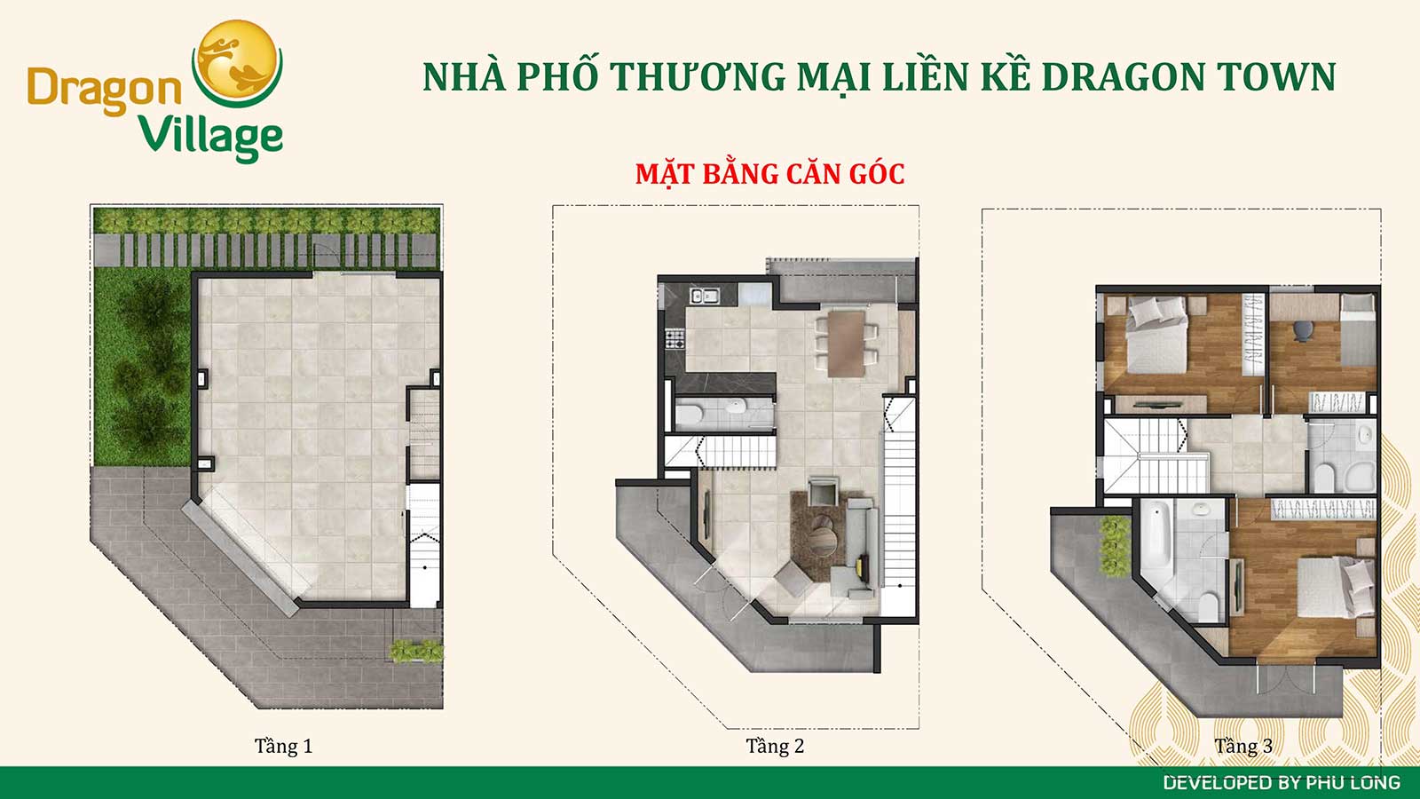 Nhà phố shophouse Dragon Village Phú Hữu