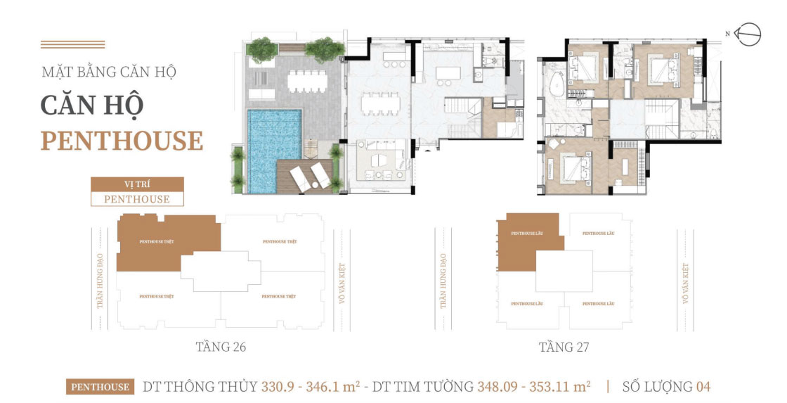 Thiết kế căn hộ Penthouse Kiều by KITA 
