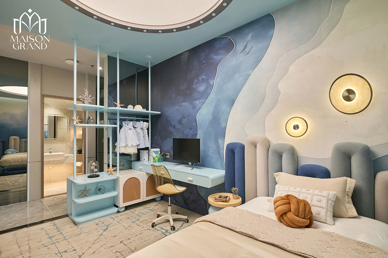 Căn hộ Maison Grand 2 phòng ngủ nội thất chuẩn Nhật Bản từ Anabuki ID – đơn vị thuộc Tập đoàn Anabuki Construction. 