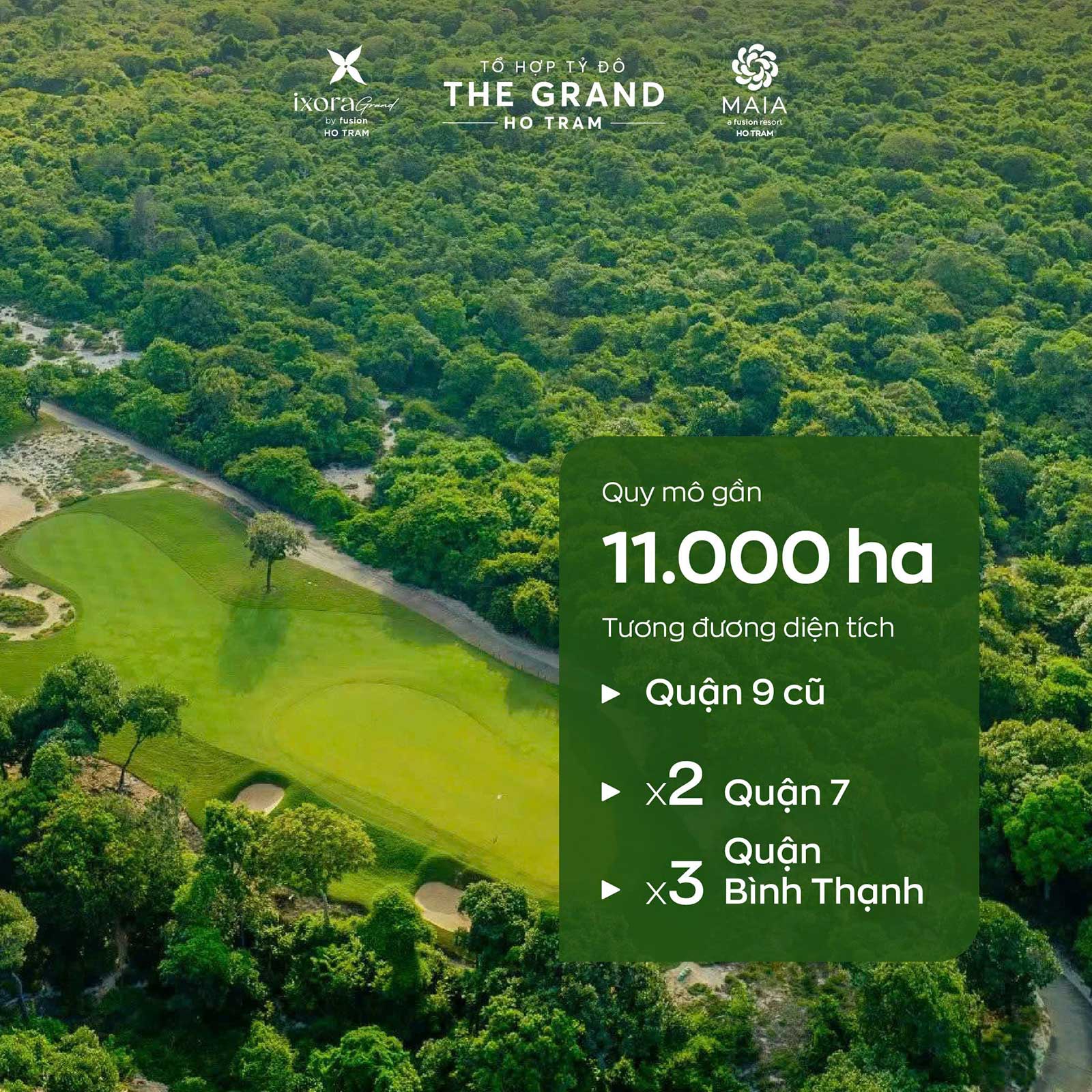 Tại Hồ Tràm, rừng nguyên sinh ven biển Phước Bửu với quy mô khoảng 11.000 ha, được hình thành qua hàng trăm năm, tạo nên một vùng đệm xanh rộng lớn ngay bên cạnh hệ sinh thái nghỉ dưỡng The Grand Ho Tram.