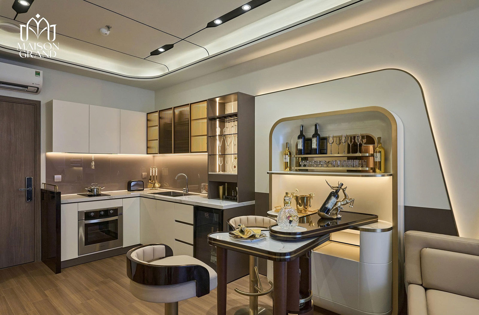 Căn hộ mẫu 1 phòng ngủ Maison Grand Phú Mỹ