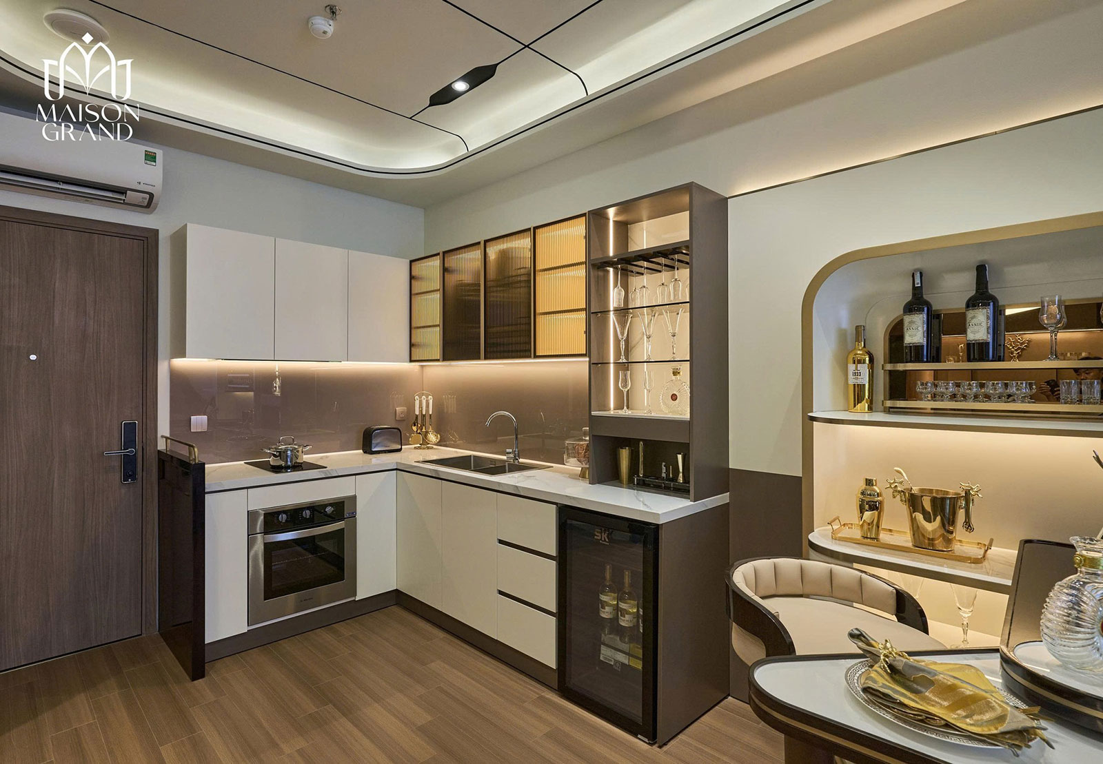 Căn hộ mẫu 1 phòng ngủ Maison Grand Phú Mỹ