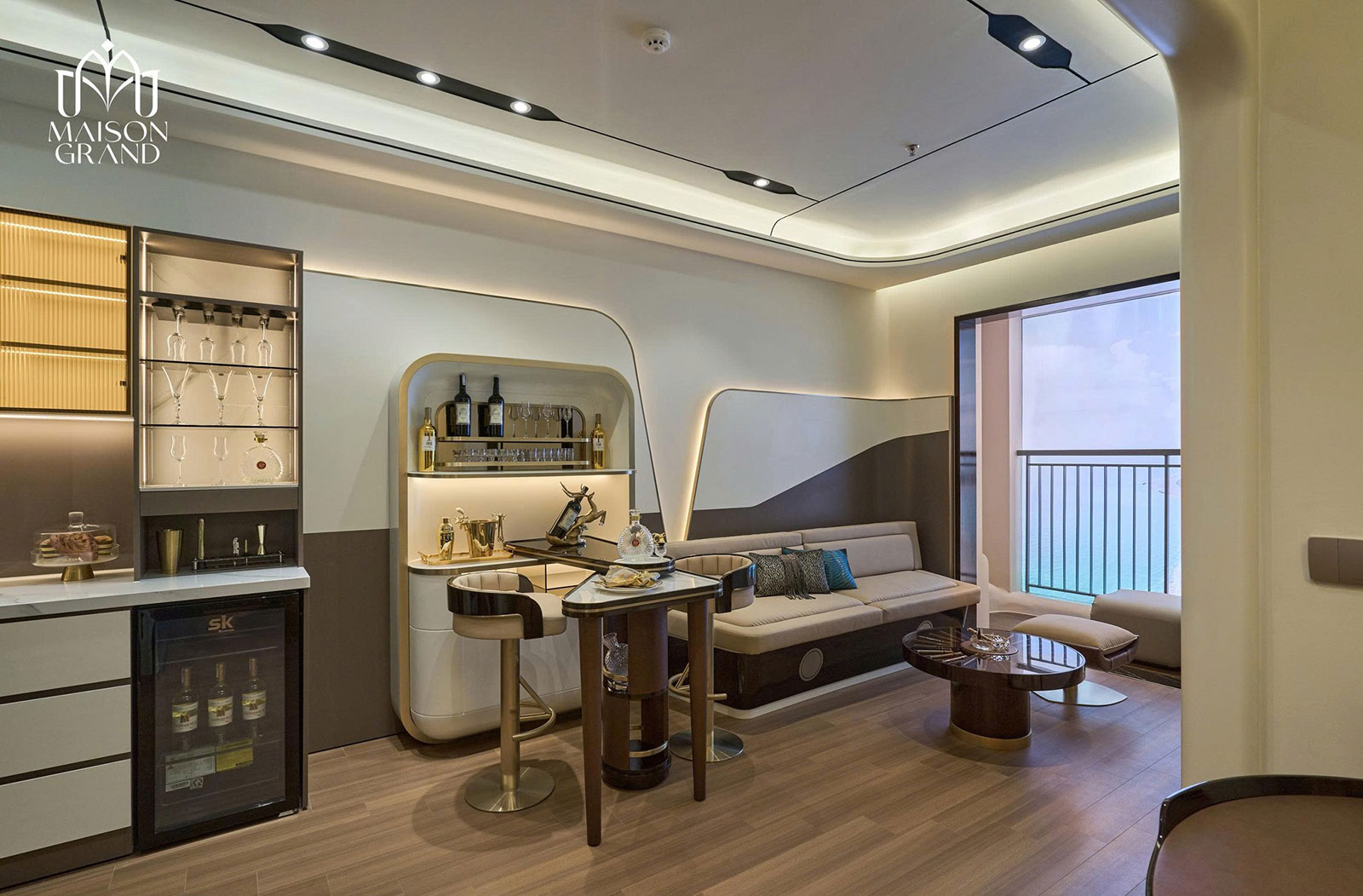 Căn hộ mẫu 1 phòng ngủ Maison Grand Phú Mỹ