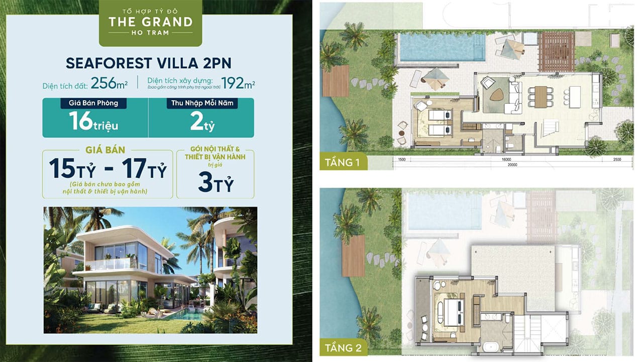 Seaforest Villa thuộc dự án Maia Resort Hồ Tràm