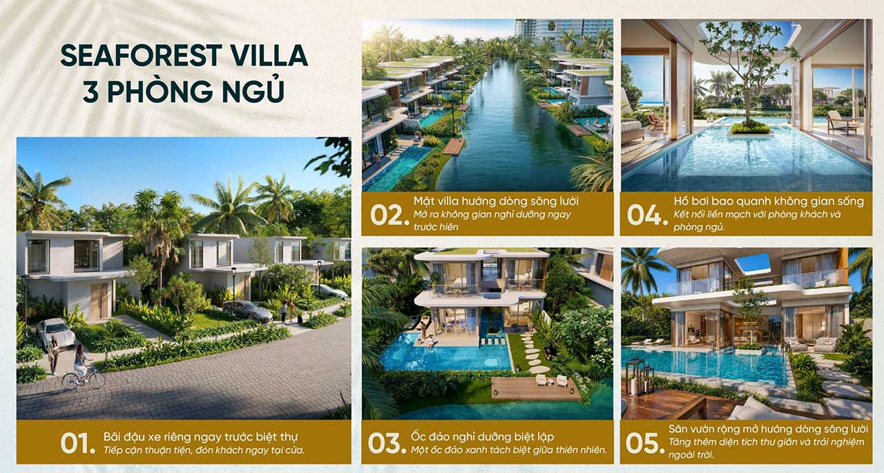Seaforest Villa thuộc dự án Maia Resort Hồ Tràm