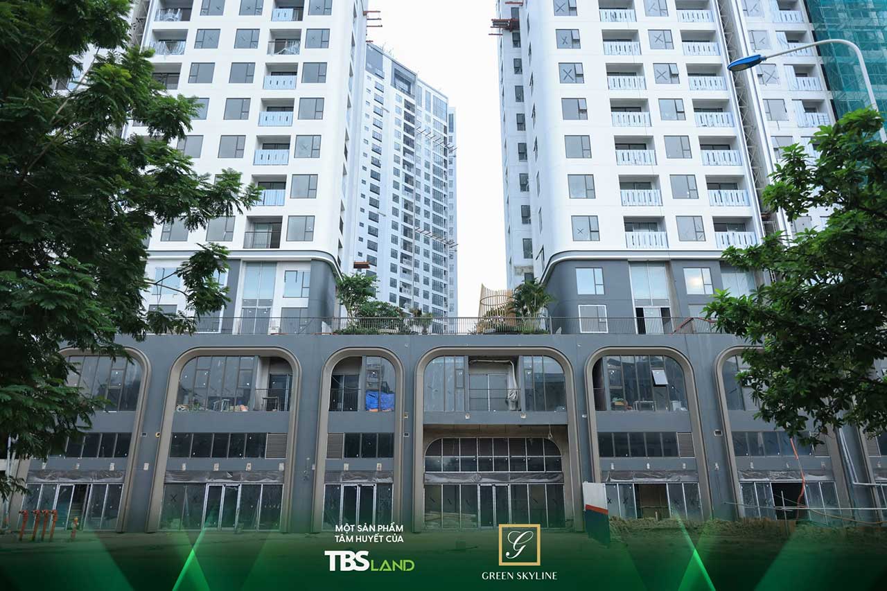 Tiến độ xây dựng Green Skyline